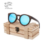 Lunettes de soleil en dune en bambou naturel fait à la main à la mode classique Lunettes de soleil UV400 papillon enduites