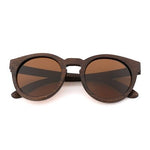 Lunettes de soleil en dune en bambou naturel fait à la main à la mode classique Lunettes de soleil UV400 papillon enduites
