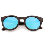 Lunettes de soleil en dune en bambou naturel fait à la main à la mode classique Lunettes de soleil UV400 papillon enduites