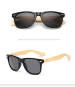 GY Vintage Bamboo Sunglasses Men Retro Handmade Bamboo Wood Goggles Male Mirror Uv400 Protection Square Wooden sunglasses women