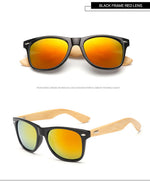 GY Vintage Bamboo Sunglasses Men Retro Handmade Bamboo Wood Goggles Male Mirror Uv400 Protection Square Wooden sunglasses women