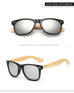 GY Vintage Bamboo Sunglasses Men Retro Handmade Bamboo Wood Goggles Male Mirror Uv400 Protection Square Wooden sunglasses women