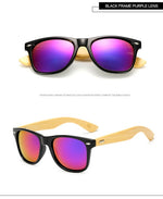 GY Vintage Bamboo Sunglasses Men Retro Handmade Bamboo Wood Goggles Male Mirror Uv400 Protection Square Wooden sunglasses women