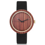 Casual Natural Wooden Watch Men Women Simple Fashion Stylish Creative Leather Mens Ladies Wrist Watches Clock relogio masculino