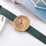 Casual Natural Wooden Watch Men Women Simple Fashion Stylish Creative Leather Mens Ladies Wrist Watches Clock relogio masculino