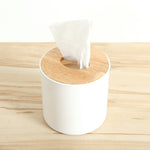 RSCHEF Home Kitchen Wooden Plastic Tissue Box Solid Wood Napkin Holder Case Simple Stylish Bamboo cover Hotel storage box