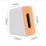 RSCHEF Home Kitchen Wooden Plastic Tissue Box Solid Wood Napkin Holder Case Simple Stylish Bamboo cover Hotel storage box
