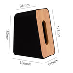 RSCHEF Home Kitchen Wooden Plastic Tissue Box Solid Wood Napkin Holder Case Simple Stylish Bamboo cover Hotel storage box