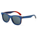 New fashion Retro Wood Women sunglasses men high grade Brand Design Peacock blue Polarized sunglasses Beach Bamboo eyeglasses