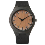 2020 Top Gift Black/Coffee/Green Dial Natural Bamboo Wood Watch Men Women Genuine Leather Wooden Clock Male hour Reloj de madera