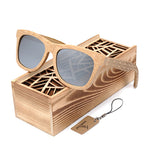 BOBO BIRD Brand Retro Bamboo Sunglasses Women And Men With Silver Polarized Lens Glasses As Best Men's Luxury Gifts C-DG06a