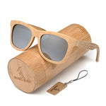 BOBO BIRD Brand Retro Bamboo Sunglasses Women And Men With Silver Polarized Lens Glasses As Best Men's Luxury Gifts C-DG06a