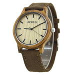 BEWELL Famous Brand Wood Watch Analog Digital Bamboo Clock Men Women Watch Male Watches Luxury Relogio Masculino Feminino 124B