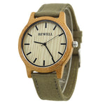 BEWELL Famous Brand Wood Watch Analog Digital Bamboo Clock Men Women Watch Male Watches Luxury Relogio Masculino Feminino 124B