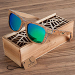BOBO BIRD Polarized Wooden Bamboo Sunglasses Men Top Brand Design Original  UV protection Sun Glasses Oculos de sol mas