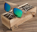 BOBO BIRD Polarized Wooden Bamboo Sunglasses Men Top Brand Design Original  UV protection Sun Glasses Oculos de sol mas