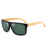 YOOSKE Bamboo Sunglasses Men Women Vintage Driving Sun Glasses Wooden Leg Eyeglasses Retro Brand Design Sunglass Male Female