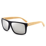 YOOSKE Bamboo Sunglasses Men Women Vintage Driving Sun Glasses Wooden Leg Eyeglasses Retro Brand Design Sunglass Male Female
