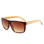 YOOSKE Bamboo Sunglasses Men Women Vintage Driving Sun Glasses Wooden Leg Eyeglasses Retro Brand Design Sunglass Male Female